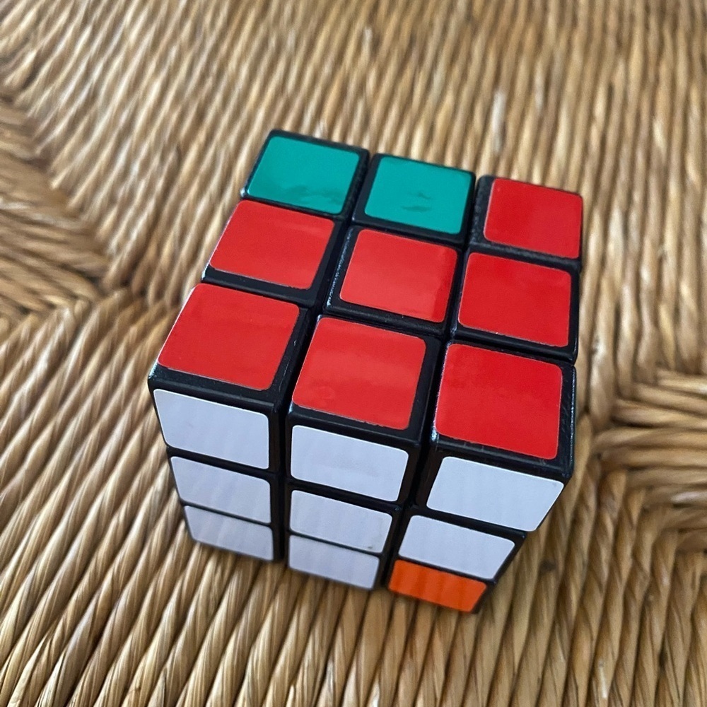 Vintage Rubik’s Cube puzzle memory toy 3”x3” L@@K